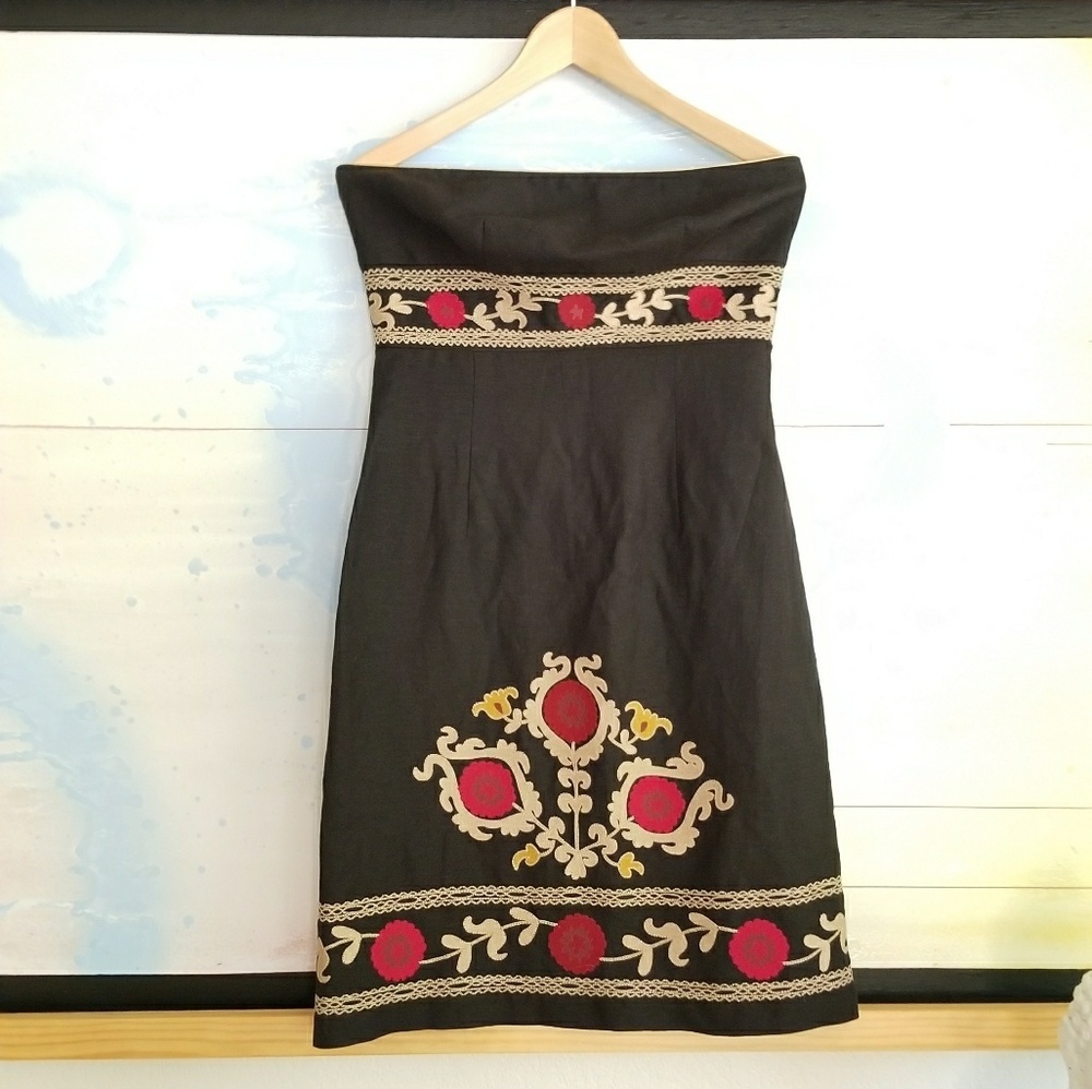 🌹HP🌹Yves Cossette Depeche Mode Strapless dress, Size 8